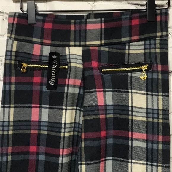 Plaid Stretch Pant - Picture 3 of 8